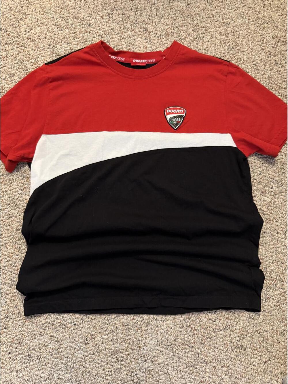 Ducati Corse red/white/black cotton tee